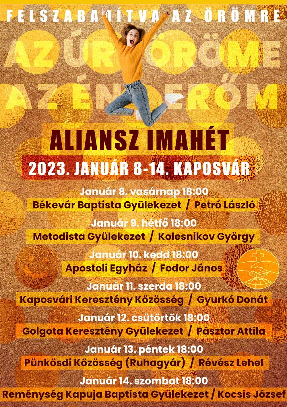 Aliansz imahét – 2023. január 8-14.