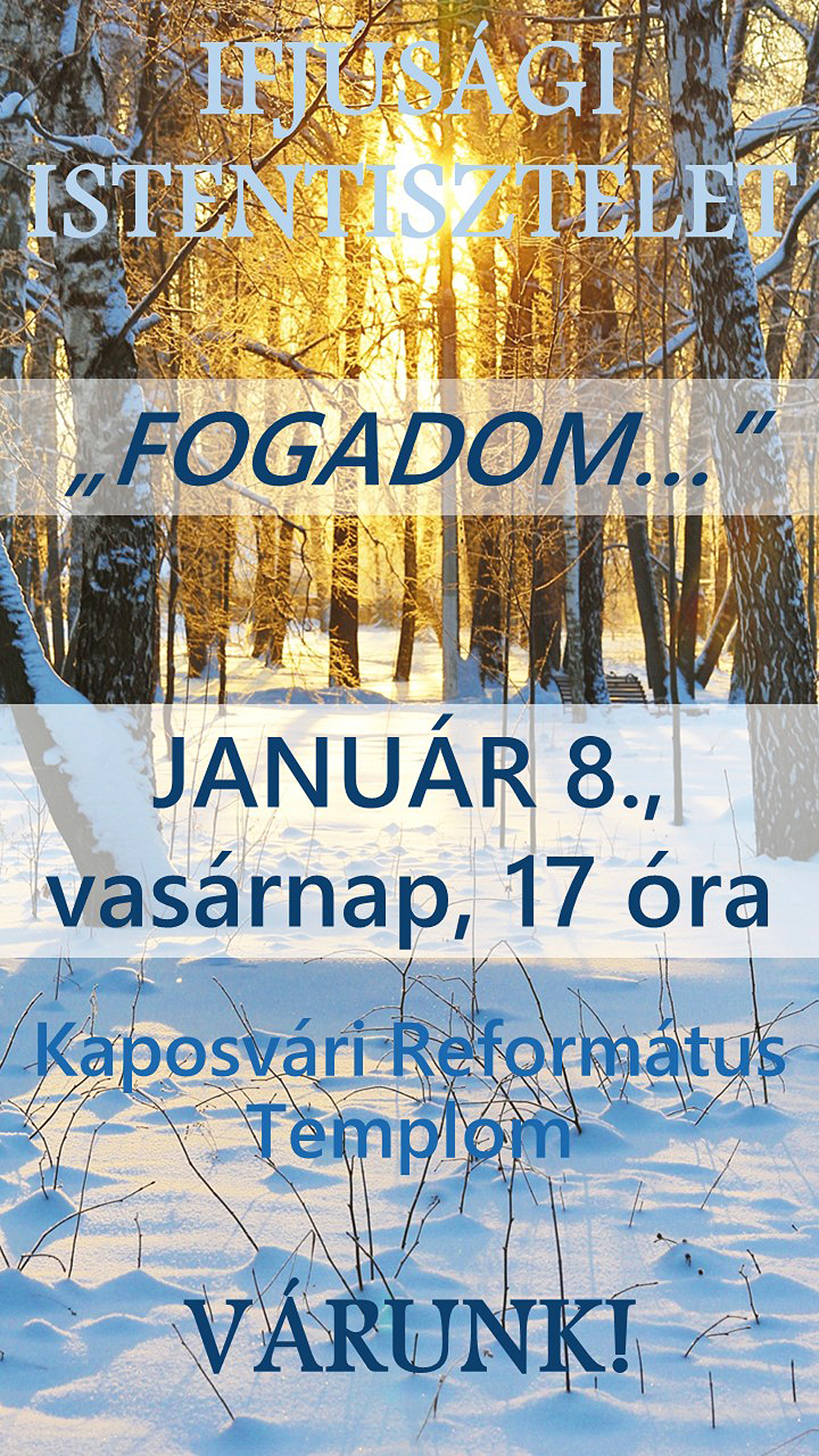 Ifjúsági istentisztelet – 2023. január 8.
