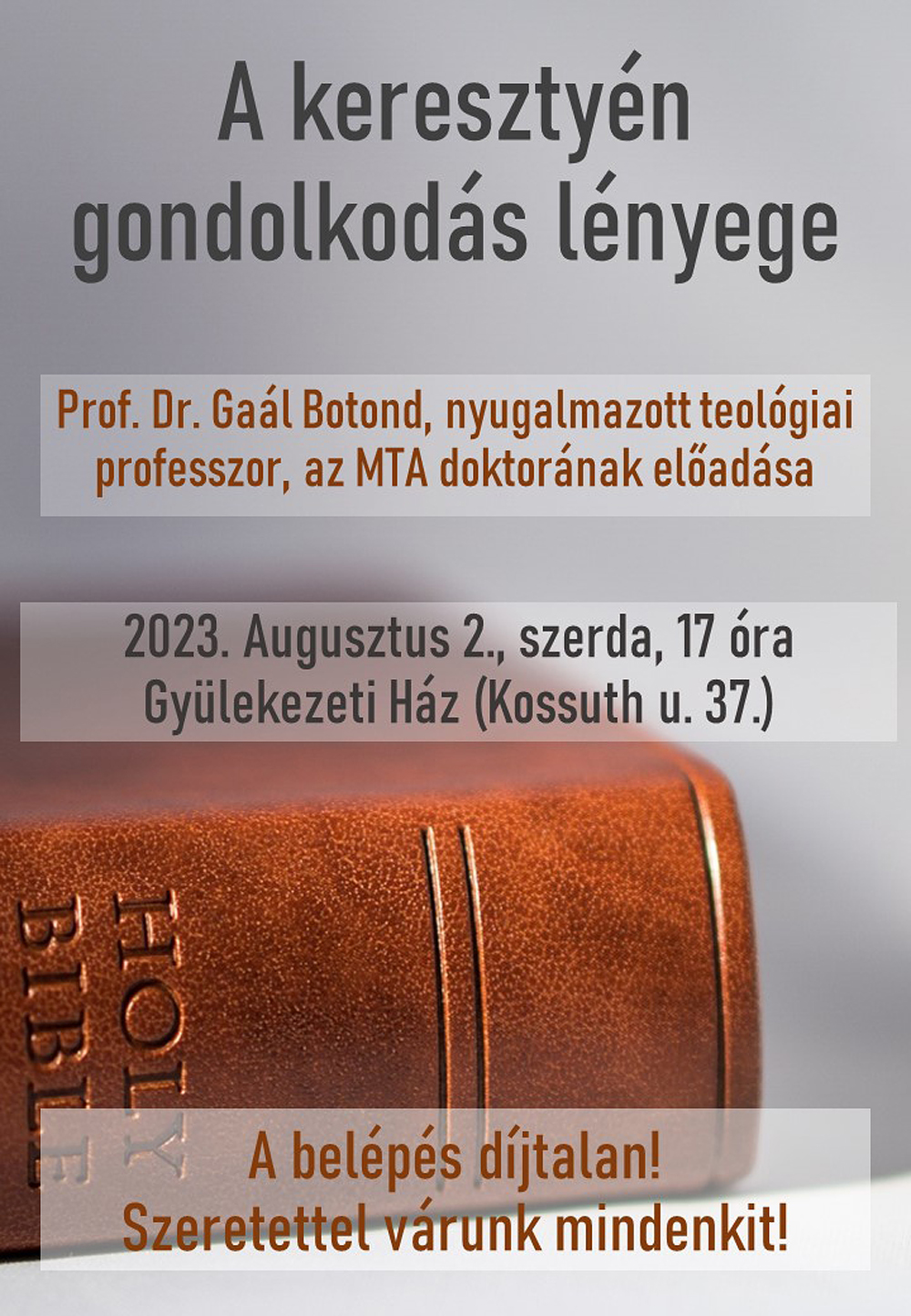 A keresztyén gondolkodás lényege