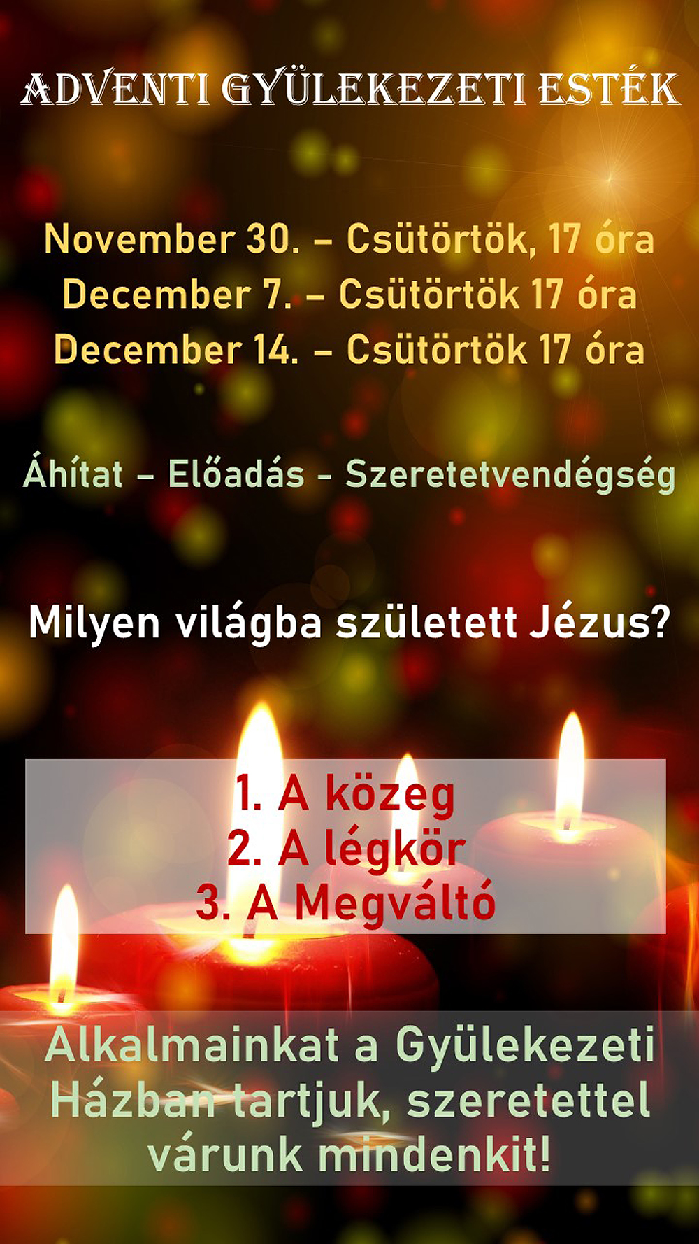 Adventi Gyülekezeti Esték 2023