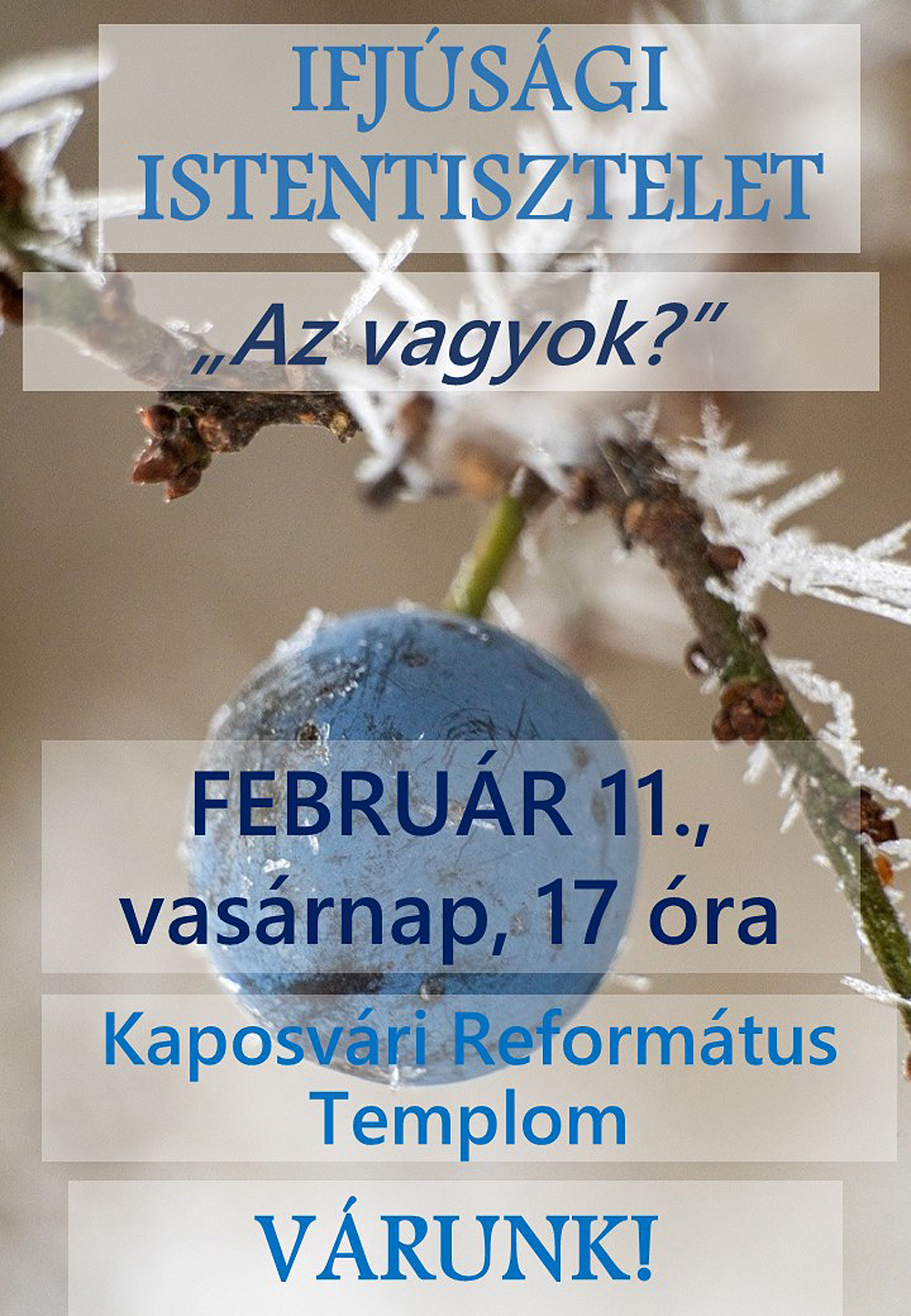Ifjúsági istentisztelet – 2024. február 11.