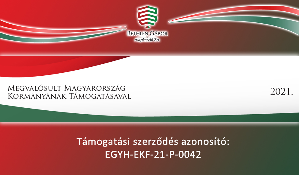 Támogatási szerződés azonosító: EGYH-EKF-21-P-0042