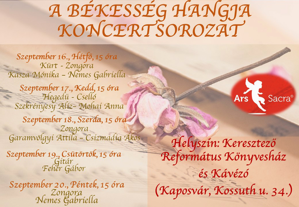 Ars Sacra 2024 – A békesség hangja koncertsorozat
