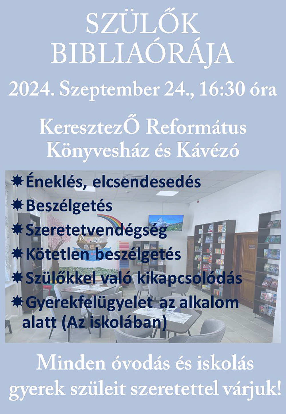 Szülők bibliaórája – 2024. szeptember 24.