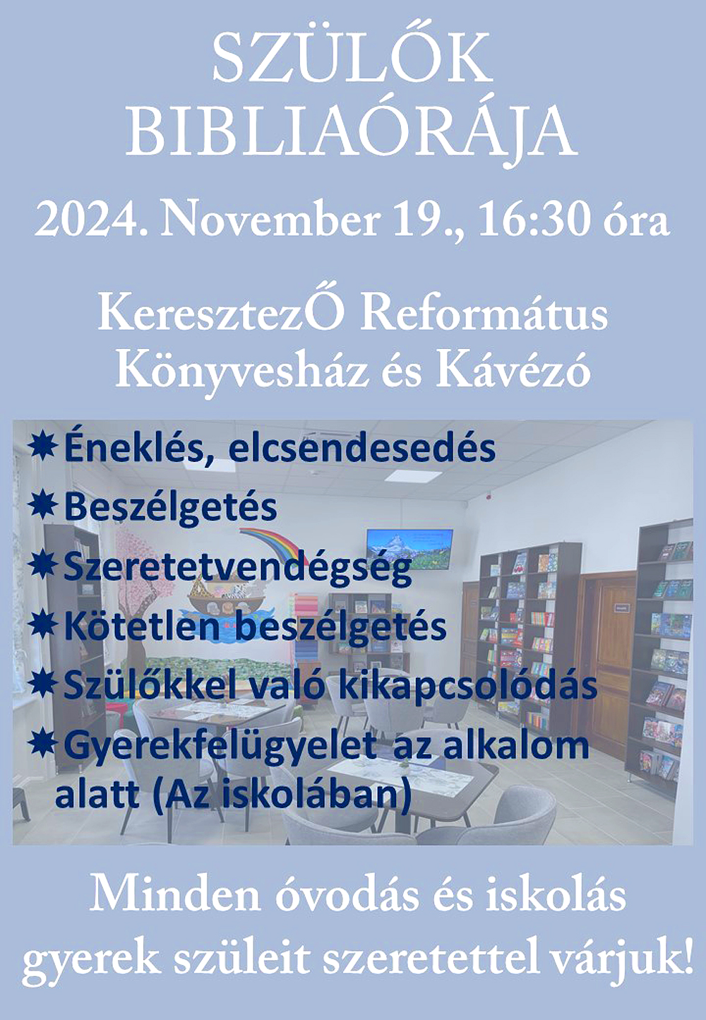 Szülők bibliaórája – 2024. november 19.