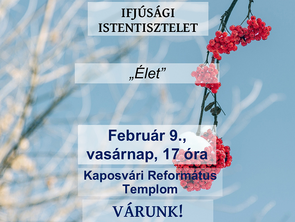 Ifjúsági istentisztelet – 2025. február 9.
