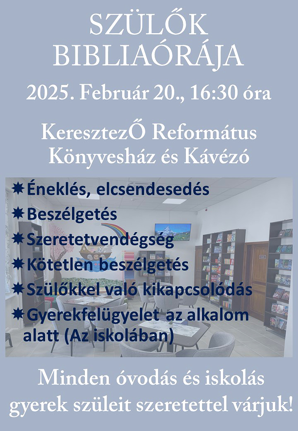 Szülők bibliaórája – 2025. február 20.