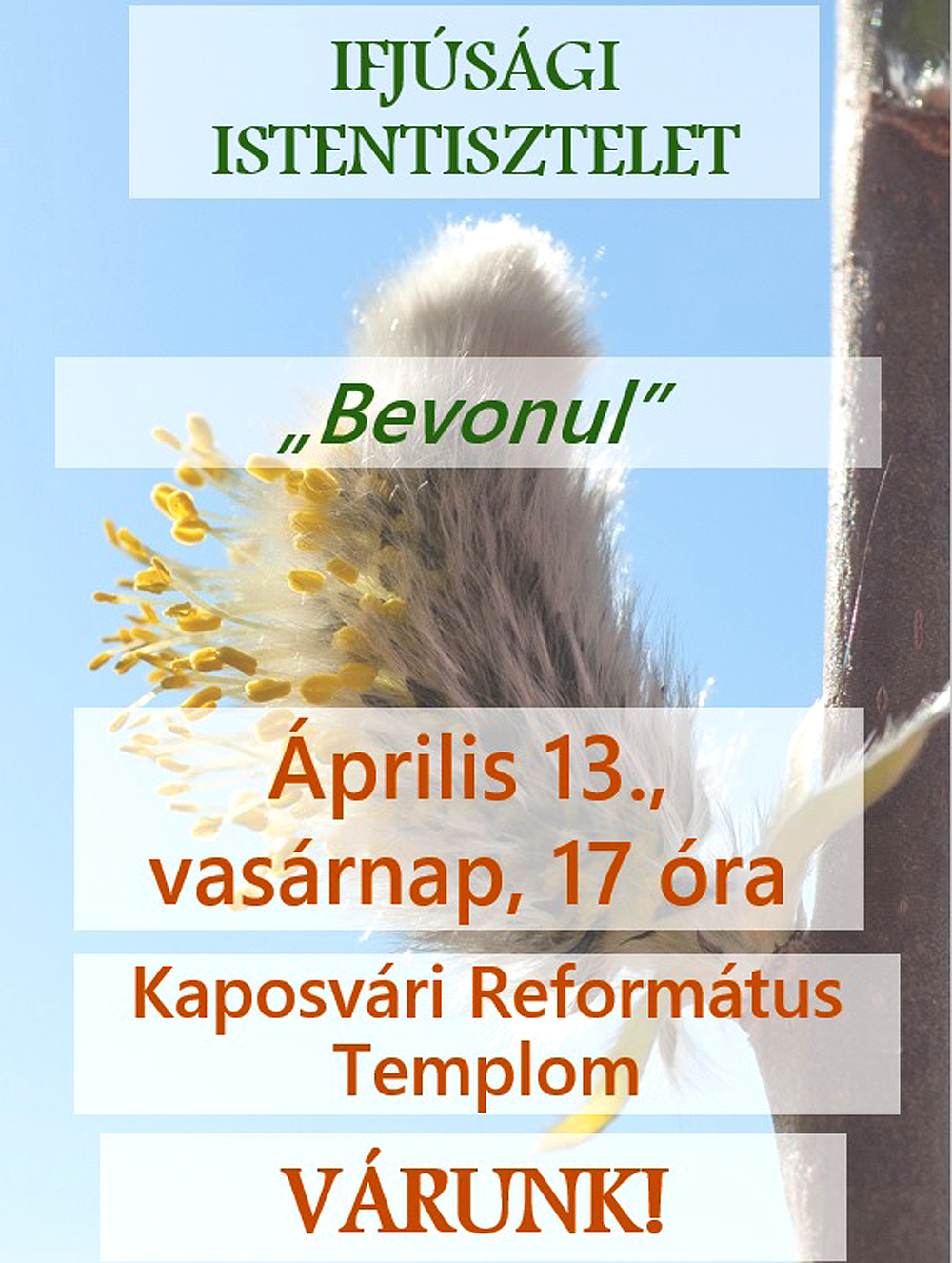 Ifjúsági istentisztelet – 2025. április 13.
