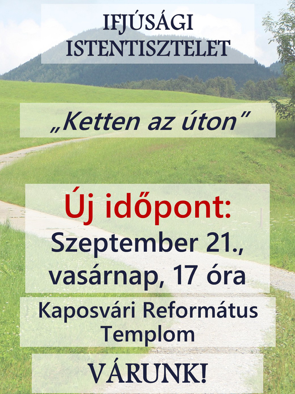 Ifjúsági istentisztelet – 2025. szeptember 21.