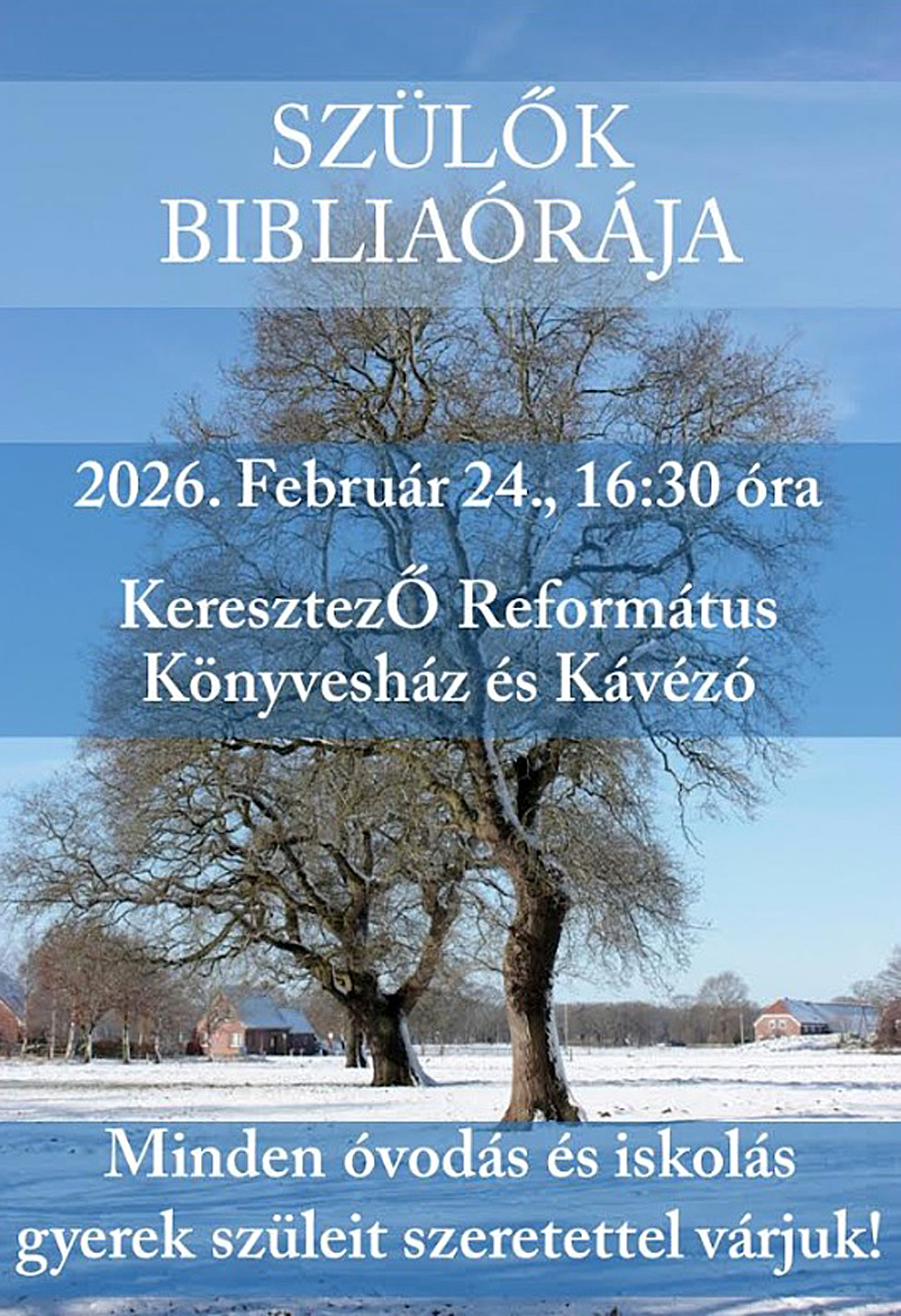 Szülők bibliaórája – 2026. február 24.