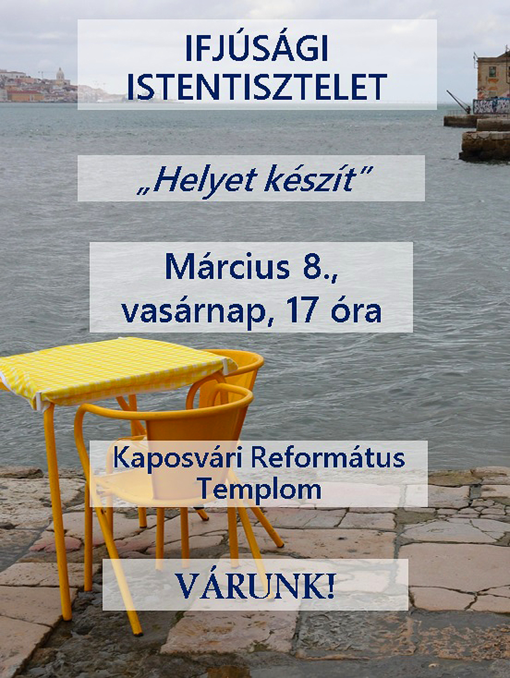 Ifjúsági istentisztelet – 2026. március 8.