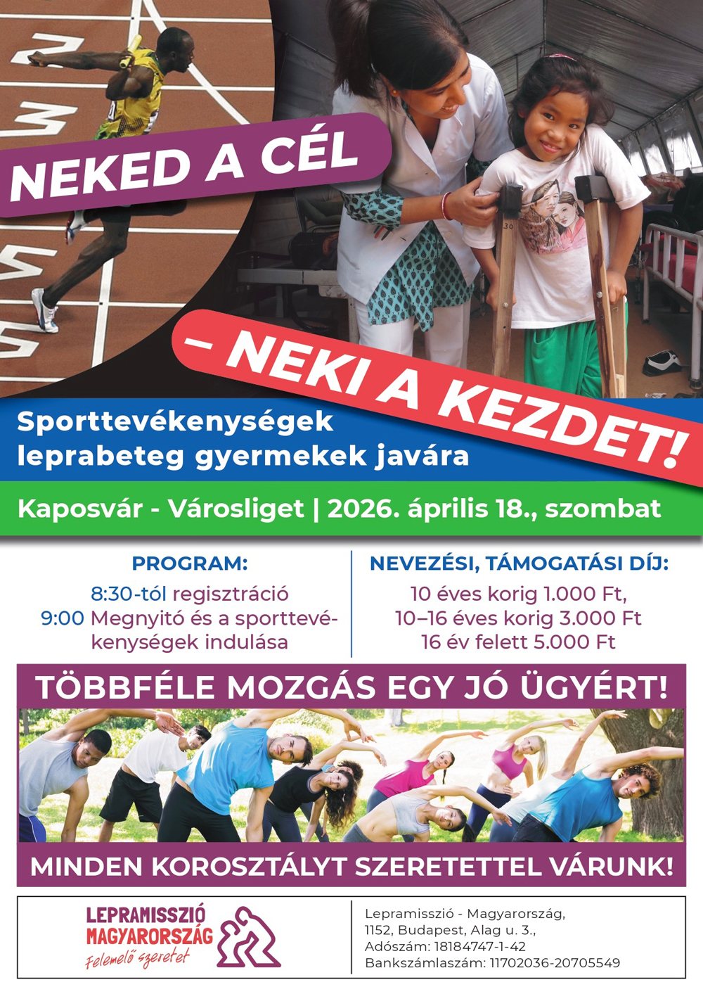 Neked a cél, neki a kezdet – Ökumenikus Sportnap